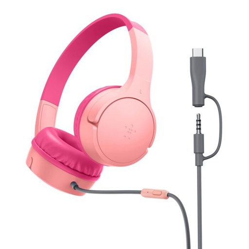 [230395] Belkin SoundForm kabelgeb.On-Ear Kopfhörer f.Kinder,pk.AUD010hqPK