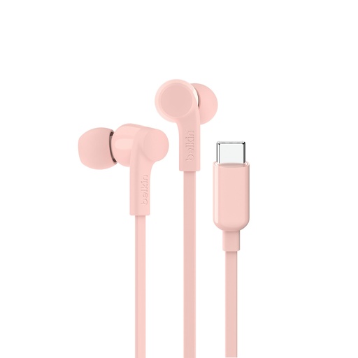 [125066] Belkin Rockstar InEar Headphones cabel, USB-C, pink G3H0002hqPKV2