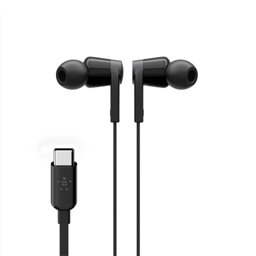 [500943] Belkin Rockstar In-Ear Headphone USB-C Connector bl. G3H0002btBLK