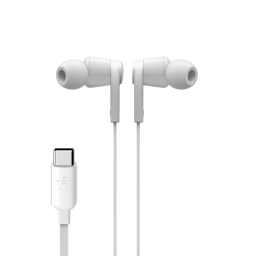 [500950] Belkin Rockstar In-Ear Headphone USB-C Connector wh. G3H0002btWHT