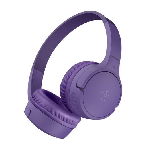 [166163] Belkin Soundform Mini BT On-Ear Kids HP. USB-C purp.AUD002hqPUV3