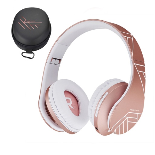 [187177] PowerLocus P2 Kids Headphones rose gold