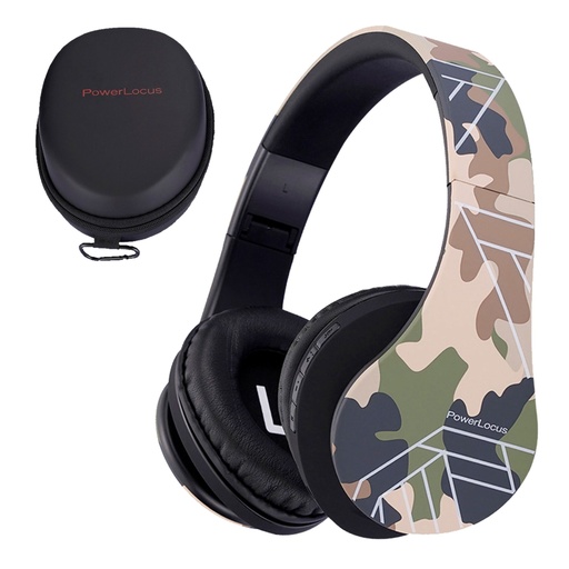 [187184] PowerLocus P2 Kids Headphones camouflage