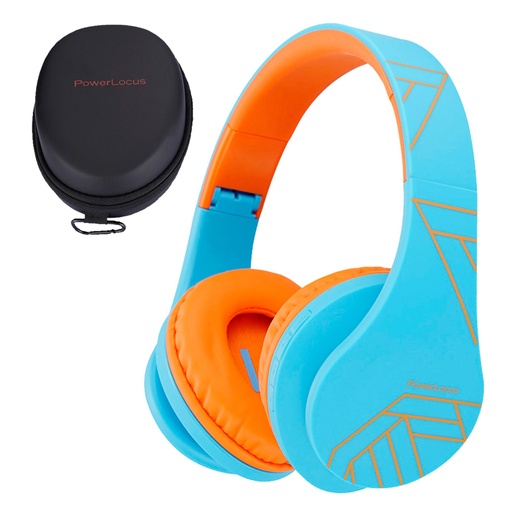 [187205] PowerLocus P2 Kids Headphones blue/orange