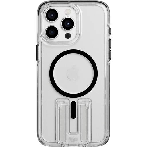 [841962] Tech21 EvoCrystal Kick Case MagSafe iP 15 Pro Max Clear/Blk