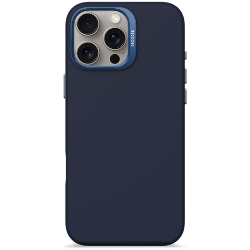 [895141] Decoded AntiMicrobial Silicone Backcover iPhone 16 Pro Max Navy