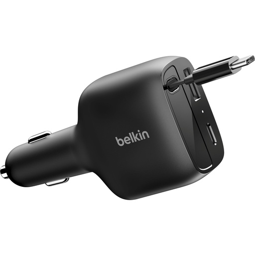 [201247] Belkin Boostcharge Kfz-Ladegerät 75W ausz. USB-C Kabel CCC001hqBK