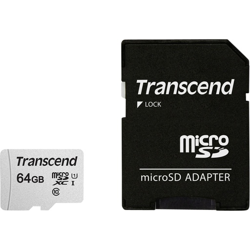 [426029] Transcend microSDXC 300S-A  64GB Class 10 UHS-I U1