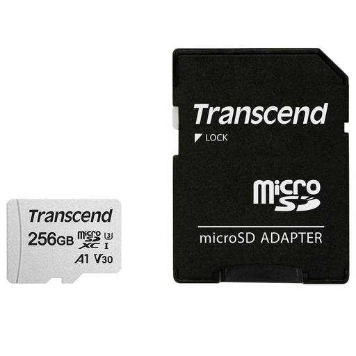 [495245] Transcend microSDXC 300S-A 256GB Class 10 UHS-I U3 V30 A1