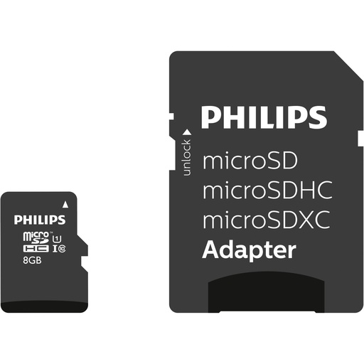 [512514] Philips MicroSDHC Card       8GB Class 10 UHS-I U1 incl. Adapter