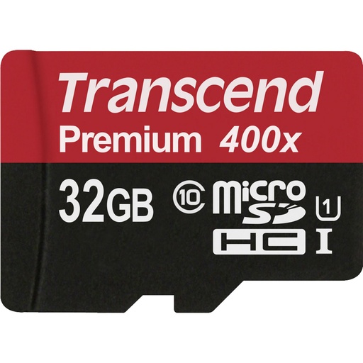 [665910] Transcend microSDHC         32GB Class 10 UHS-I 400x + SD Adapter