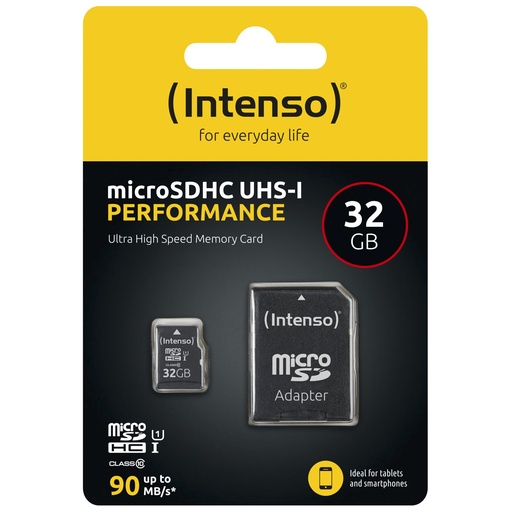 [699575] Intenso microSDHC           32GB C10 UHS-I U1 Performance Adapter