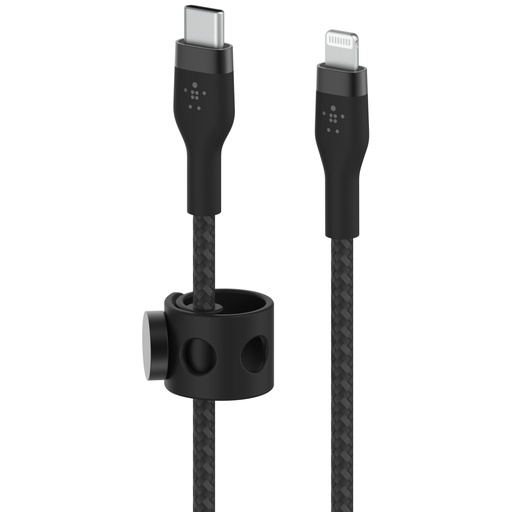 [695501] Belkin Flex Lightning/USB-C 15W 3m mfi. cert. black CAA011bt3MBK