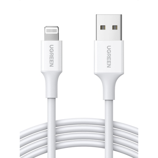 [730319] UGREEN Lightning To USB-A 2.0 Cable 1m white