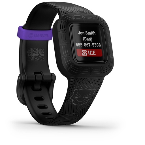[594218] Garmin vivofit jr. 3 Marvel (Black Panther)