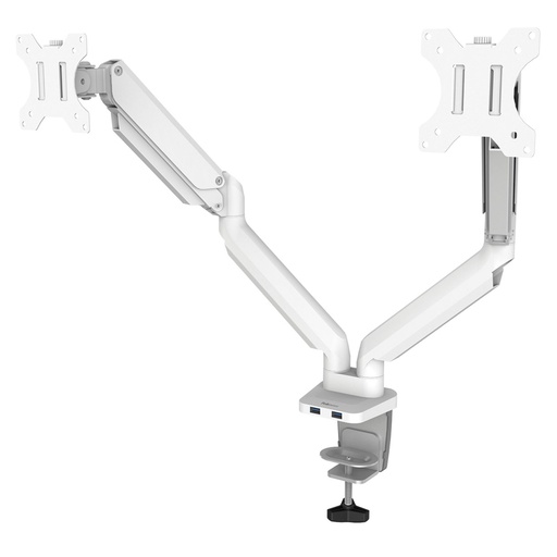 [662580] Fellowes Platinum Series Dual Monitor Arm white