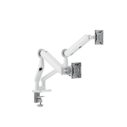 [873070] Alogic Glide Flexible Dual Arm Monitor Mount 17-35 White