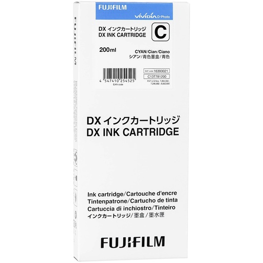 [122194] Fujifilm DX Ink Cartridge 200 ml cyan