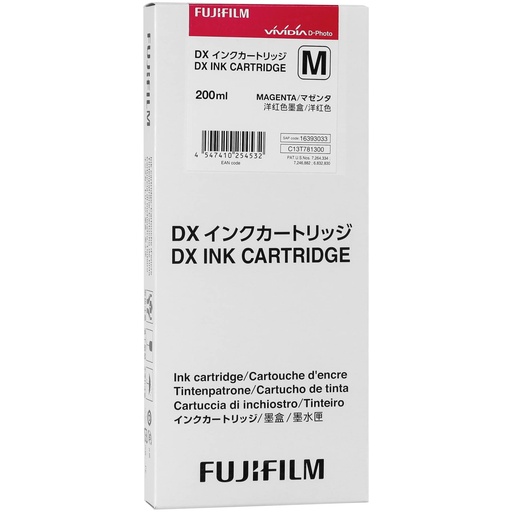[122201] Fujifilm DX Ink Cartridge 200 ml magenta