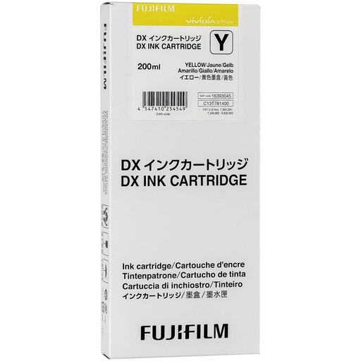 [122208] Fujifilm DX Ink Cartridge 200 ml yellow
