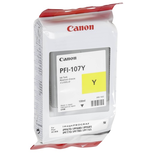 [217863] Canon PFI-107 Y ink yellow