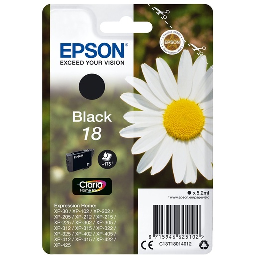 [267738] Epson ink cartridge black Claria Home T 180         T 1801