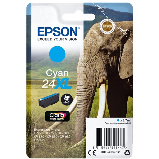 [267857] Epson ink cartridge XL cyan Claria Photo HD T 243     T 2432