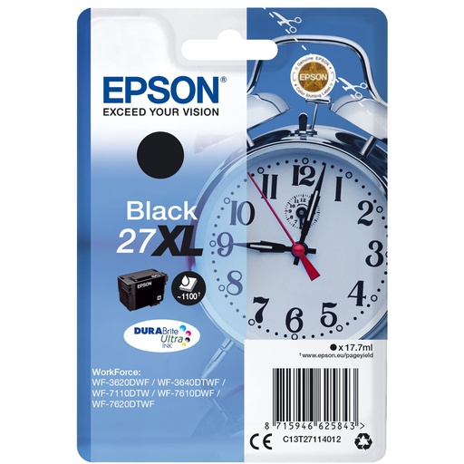 [267997] Epson DURABrite Ultra Ink 27 XL ink cartridge black T 2711