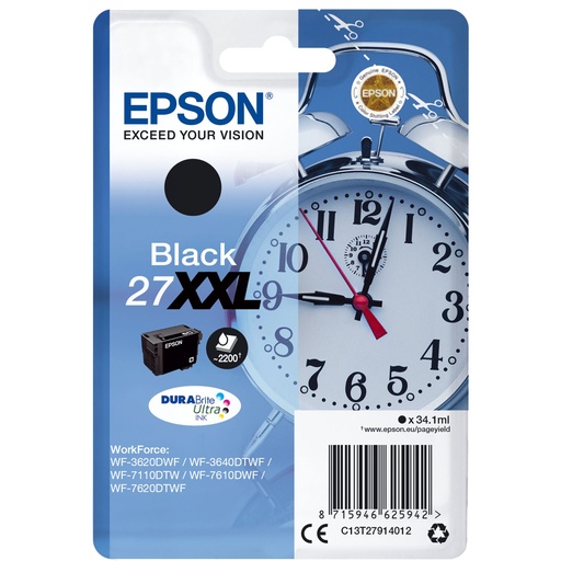 [268032] Epson DURABrite Ultra Ink 27 XXL ink cartridge black T 2791
