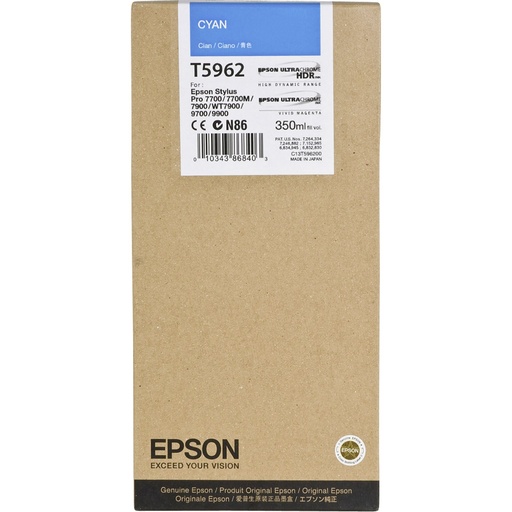 [317247] Epson ink cartridge cyan T 596  350 ml             T 5962