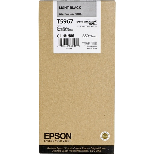 [317282] Epson ink cartridge light black T 596  350 ml       T 5967