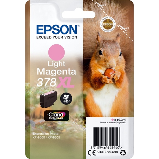 [322975] Epson ink cartridge 378 XL light magenta Claria Photo HD   T 3796