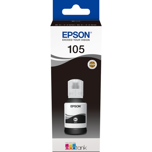 [329548] Epson EcoTank black T 105 140 ml              T 00Q1