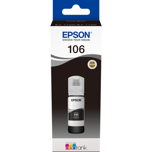 [329555] Epson EcoTank photo black T 106 70 ml               T 00R1