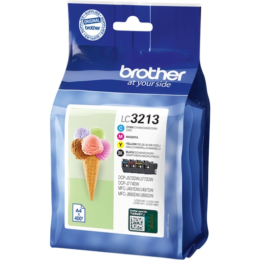 [381810] Brother LC-3213 Value-Pack BK/C/M/Y
