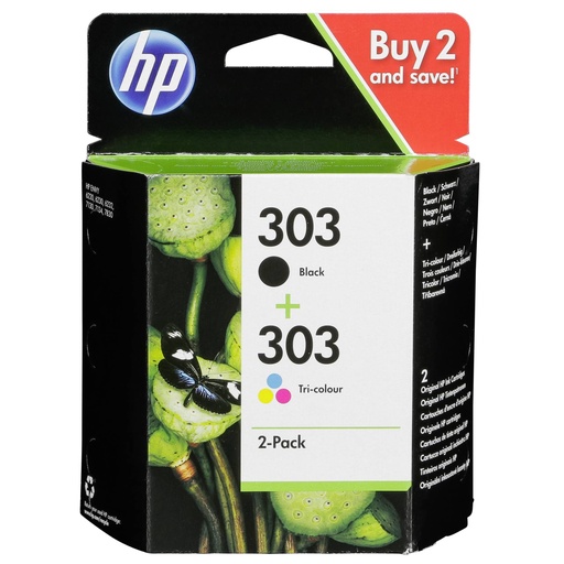 [402005] HP 3YM92AE ink cartridges black /3 colors No. 303
