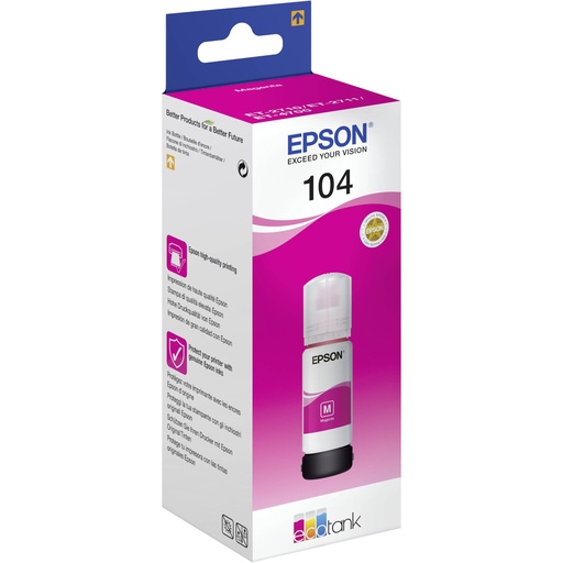 [458481] Epson EcoTank magenta T 104 65 ml               T 00P3
