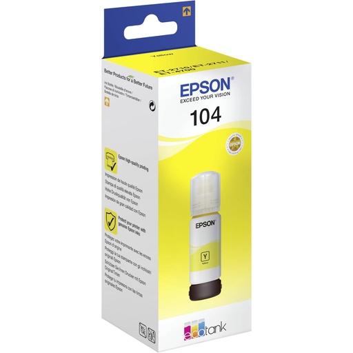 [458488] Epson EcoTank yellow T 104 65 ml               T 00P4