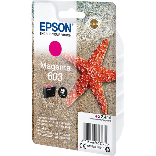 [489750] Epson ink cartridge magenta 603                       T 03U3