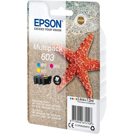 [489792] Epson Multipack 3-Colours 603                       T 03U5