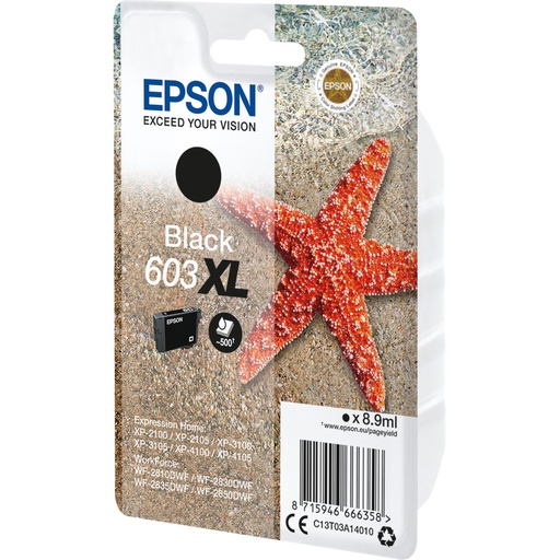 [489981] Epson ink cartridge black 603 XL                    T 03A1