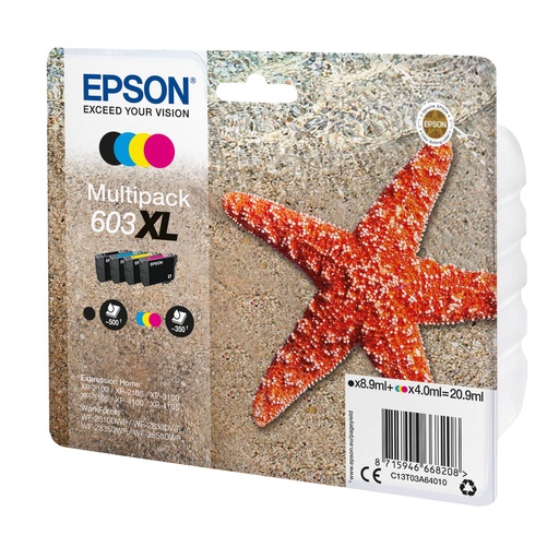 [490044] Epson Multipack 4-colours 603 XL                    T 03A6