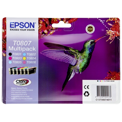 [529102] Epson CLARIA Multipack T 080                     T 0807