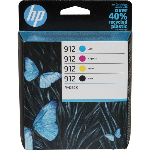 [700737] HP 6ZC74AE 4-Pack BK/C/M/Y No. 912