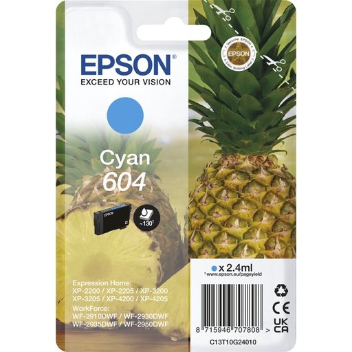 [757472] Epson ink cartridge cyan 604                       T 10G2