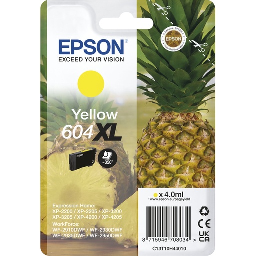 [757535] Epson ink cartridge yellow 604 XL                    T 10H4