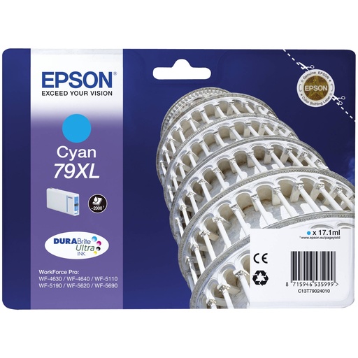 [782082] Epson DURABrite Ultra Ink 79 XL ink cartridge cyan T 7902