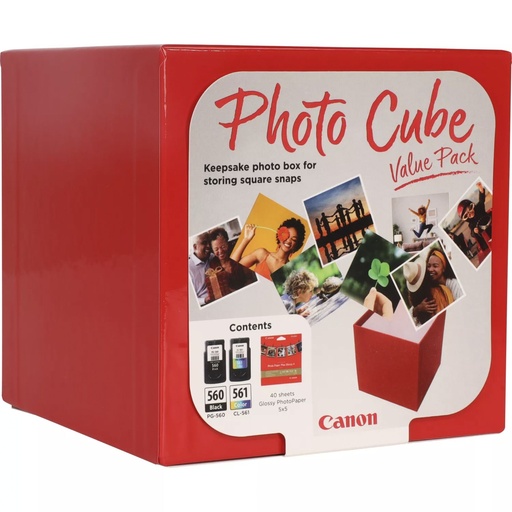 [809321] Canon PG-560 / CL-561 Photo Cube Value Pack PP-201 13x13cm 40 sh.