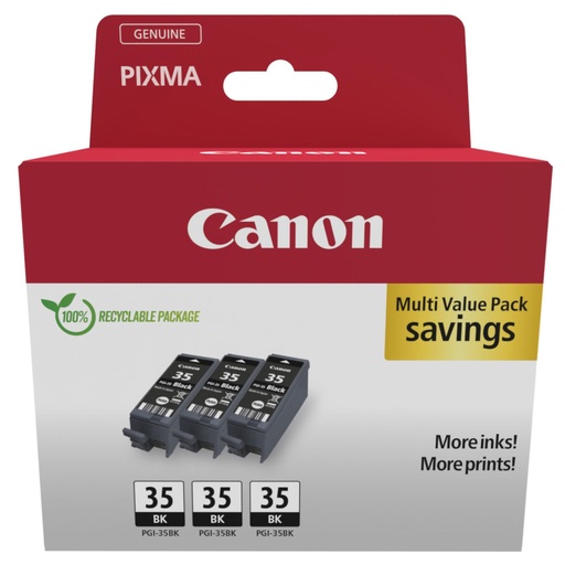 [826856] Canon PGI-35 BK black Triple Pack