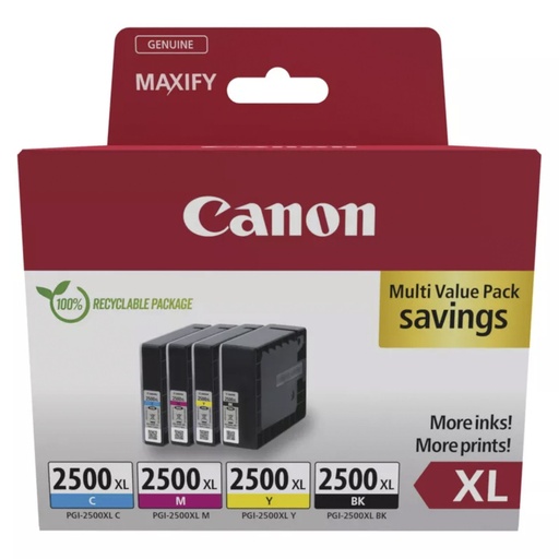 [829663] Canon PGI-2500 XL BK/C/M/Y Multipack
